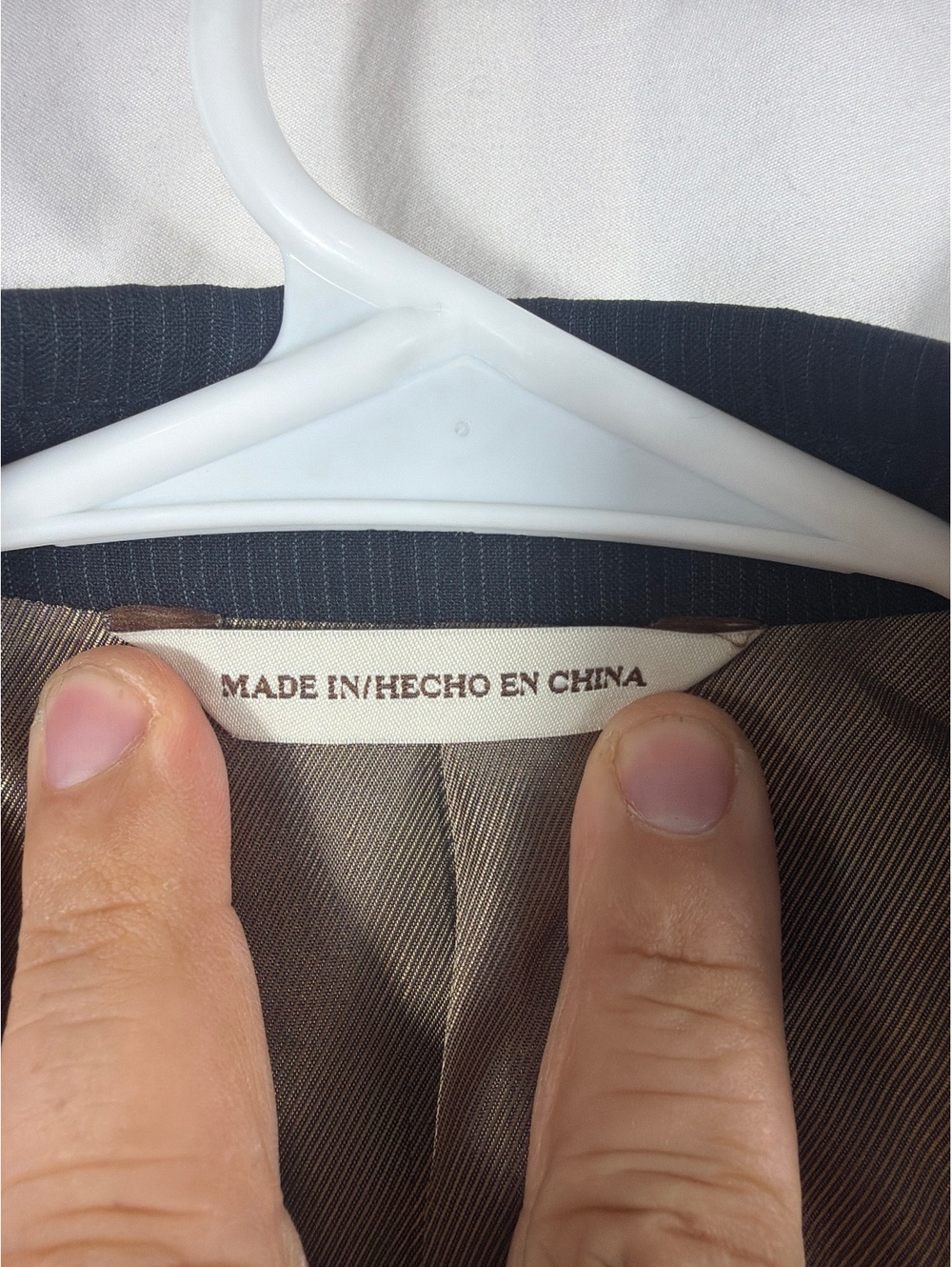 Perry Ellis Men's Dark Pinstripe Suit Jacket M40 REG - Picture 8 of 11